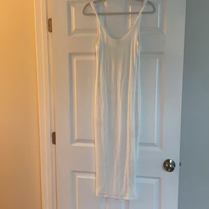 Medium white midi dress